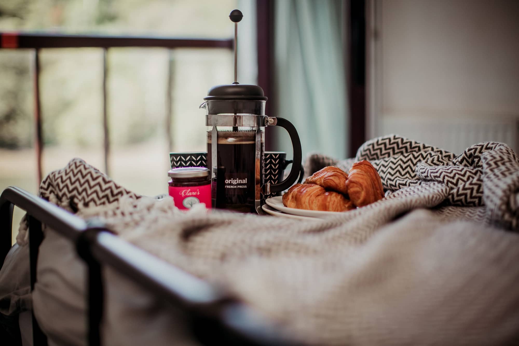 Breakfast in bed - The Coaster- Holiday Cottages Noss Mayo