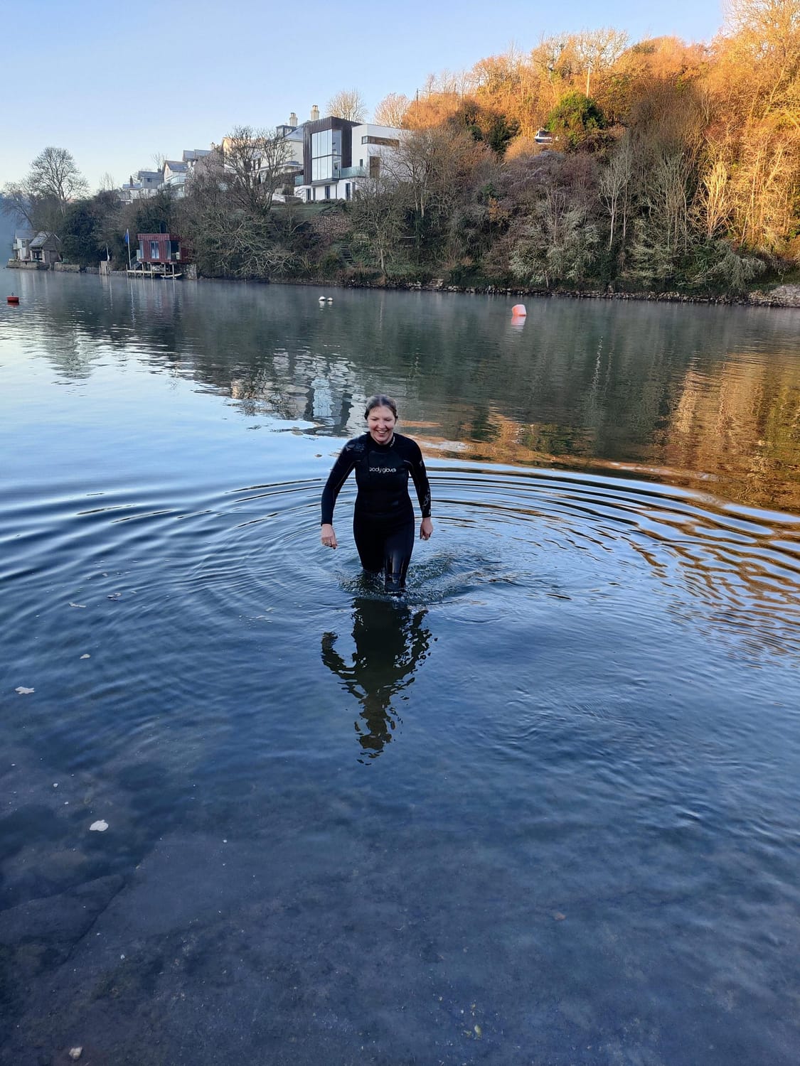 Wild Swimming at Anchor Cottage - Winter 2020 ready for a hot chocolate